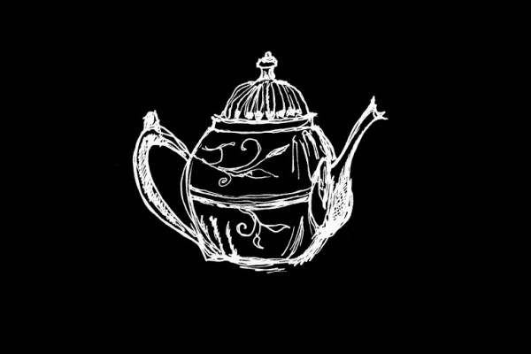 teapot in negative