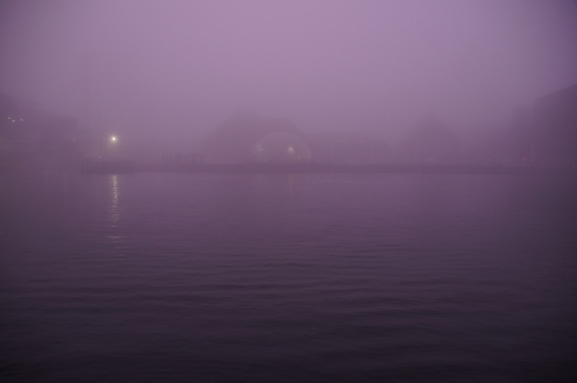 metaphysical fog with purple glow